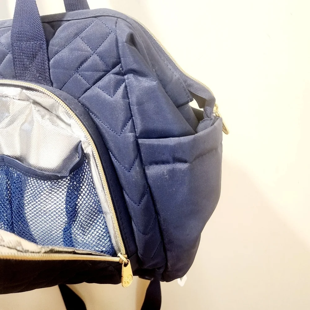 Fisher price Blue Quilted Handbag Diaper bag